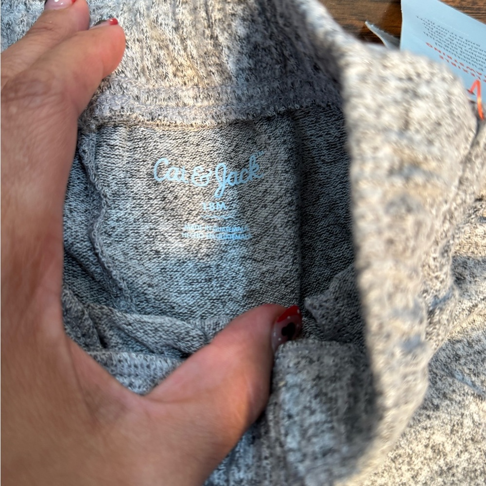 Cat & Jack Gray Sweatpants Tapered Joggers - Picture 3 of 3